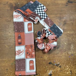Dr Pepper Boho Scrunchie