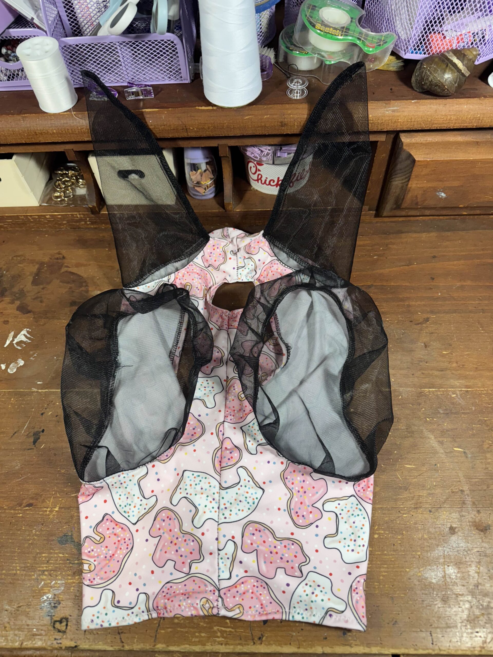 Frosted Animal Cracker Fly Mask