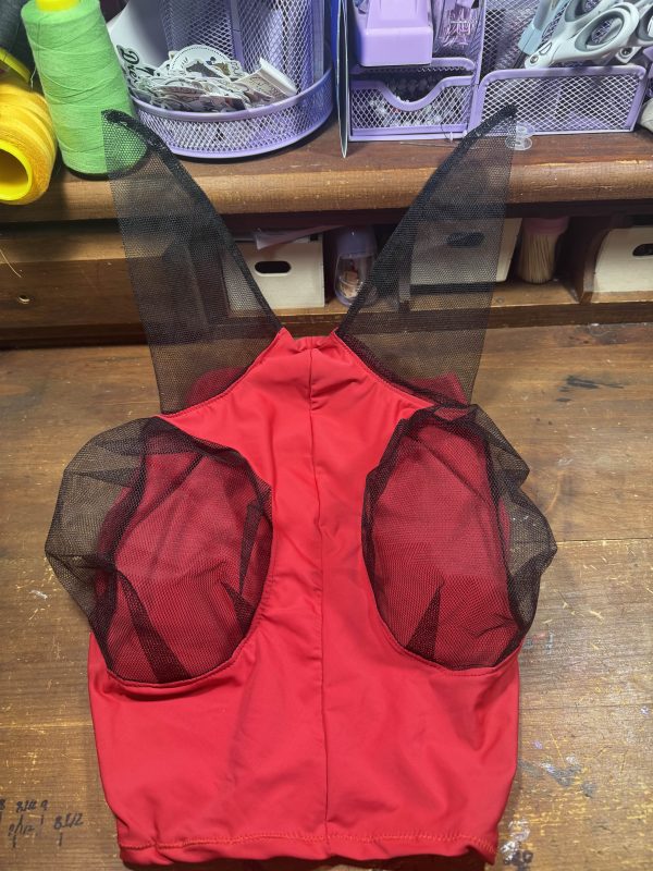 Solid Red Fly Mask
