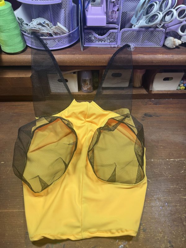 Solid Yellow Fly Mask