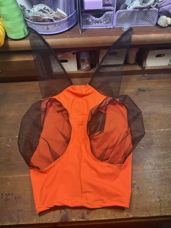 Solid Orange Fly Mask