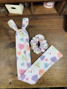 Funny Conversation Hearts Scrunchie